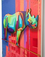 Obraz RHINO IN THE CITY 88x110 cm - obrazek 5