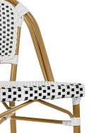 Krzesło ogrodowe CAFE PARIS białe rattan - obrazek 6