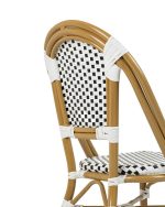 Krzesło ogrodowe CAFE PARIS białe rattan - obrazek 7