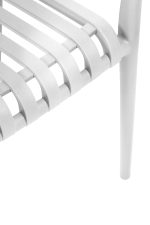 MODESTO krzesło STRIPS ARM białe - obrazek 4