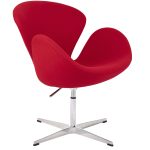Fotel SWAN PREMIUM regulowany czerwony - obrazek 4