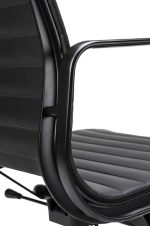 Fotel biurowy AERON PRESTIGE PLUS czarny - skóra naturalna, aluminium - obrazek 4