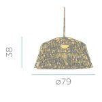 NEW GARDEN lampa wisząca AMALFI 80 INDOOR - obrazek 2