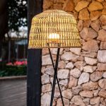NEW GARDEN lampa podłogowa AMALFI 145 BATTERY NEGRO - obrazek 3