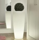 NEW GARDEN donica BAMBU 90 BATTERY biała - obrazek 4