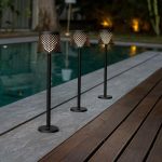 NEW GARDEN lampa ogrodowa GRETA SOLAR NEGRO 5in1 czarna - obrazek 5