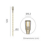 NEW GARDEN lampa ogrodowa HIAMA SOLAR z efektem płomienia (24 sztuki) - obrazek 2