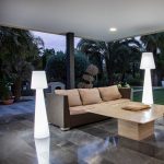 NEW GARDEN lampa podłogowa LOLA 110  BATTERY biała - obrazek 4