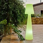 NEW GARDEN lampa podłogowa LOLA 165 BATTERY biała - obrazek 7