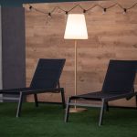 NEW GARDEN lampa podłogowa LOLA SLIM 180 SOLAR & BATTERY rose gold - obrazek 3