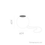 NEW GARDEN lampa wisząca NORAI 25 BATTERY BEIGE - obrazek 5