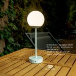 NEW GARDEN lampa stołowa NORAI SLIM 35 BATTERY rose gold - obrazek 4
