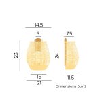 NEW GARDEN lampa ścienna SAONA 25 WALL IN&OUT BATTERY - obrazek 7