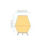 NEW GARDEN lampa stołowa SISINE 30 IN&OUT BATTERY - obrazek 2