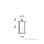 NEW GARDEN lampa dekoracyjna SIROCO 30 BATTERY IN&OUT - obrazek 7