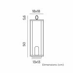 NEW GARDEN lampa dekoracyjna SIROCO 50 BATTERY IN&OUT - obrazek 6