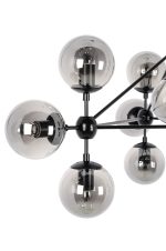 MOOSEE lampa wisząca PLANETARIO 10        czarna - klosze dymione - obrazek 5