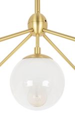 MOOSEE lampa wisząca PLANETARIO 15 GOLD   złota - klosze szronione - obrazek 4