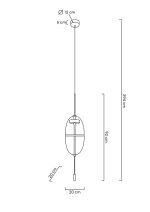 MOOSEE lampa wisząca CHAPLIN 200 mosiądz - obrazek 8
