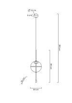MOOSEE lampa wisząca CHAPLIN 300 mosiądz - obrazek 9