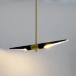 MOOSEE lampa wisząca APOLLO 1 czarna -    szczotkowane złoto - obrazek 7