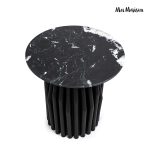 MaMaison stolik LEVANTE 50 czarny marmur  / drewno - obrazek 2