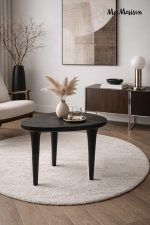 MaMaison stolik LAMINAR 49 czarny /       drewno - obrazek 6