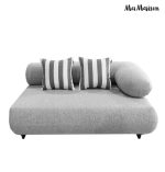 MaMaison sofa narożna ogrodowa ALEXANDER  szara (poduszki i pokrowiec w zestawie) - obrazek 10