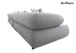 MaMaison sofa narożna ogrodowa ALEXANDER  szara (poduszki i pokrowiec w zestawie) - obrazek 5
