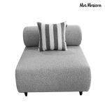 MaMaison sofa narożna ogrodowa ALEXANDER  szara (poduszki i pokrowiec w zestawie) - obrazek 6