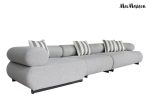 MaMaison sofa ogrodowa ALEXANDER szara    (poduszki i pokrowiec w zestawie) - obrazek 3