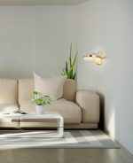 MOOSEE lampa ścienna SATURNUS WALL złota - LED, kryształ, stal szczotkowana - obrazek 5
