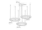 MOOSEE lampa wisząca RING 40 + 40 + 40    złota na jednej podsufitce - obrazek 6