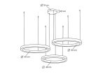 MOOSEE lampa wisząca RING 40 + 60 + 60    złota na jednej podsufitce - obrazek 6