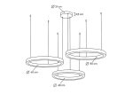 MOOSEE lampa wisząca RING 40 + 60 + 80    złota na jednej podsufitce - obrazek 6