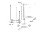 MOOSEE lampa wisząca RING 60 + 60 + 60    złota na jednej podsufitce - obrazek 6