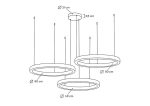 MOOSEE lampa wisząca RING 60 + 80 + 80    złota na jednej podsufitce - obrazek 6