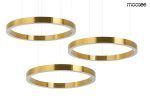 MOOSEE lampa wisząca RING 80 + 80 + 80    złota na jednej podsufitce