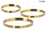MOOSEE lampa wisząca RING 60 + 80 + 100   złota na jednej podsufitce