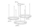 MOOSEE lampa wisząca RING 60 + 80 + 100   złota na jednej podsufitce - obrazek 6