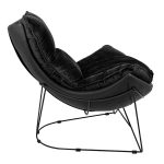 Fotel OTILIA STAND VELVET czarny - obrazek 4