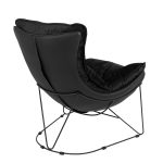 Fotel OTILIA STAND VELVET czarny - obrazek 5