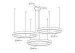 MOOSEE lampa wisząca RING 100 + 100 +     100 złota na jednej podsufitce - obrazek 6