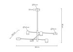 MOOSEE lampa wisząca PIAZETTA złota - obrazek 9