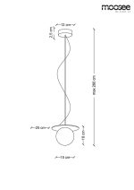 MOOSEE lampa wisząca HALO - złota - obrazek 5