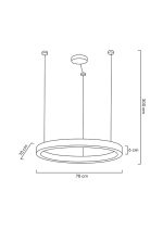 MOOSEE lampa wisząca RING LUXURY 70  złota - obrazek 6