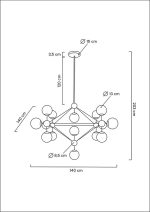 MOOSEE lampa wisząca ASTRIFERO 15 czarna - obrazek 8