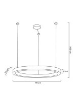 MOOSEE lampa wisząca RING LUXURY 90  złota - obrazek 6