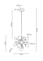 MOOSEE lampa wisząca AURELIA złota - obrazek 10