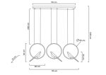 MOOSEE lampa wisząca BIRD LINE złota - obrazek 10